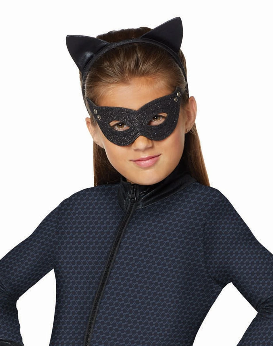 Spirit Halloween Kids Catwoman Jumpsuit Costume - DC Comics 5 Spirit Halloween Kids Catwoman Jumpsuit Costume - DC Comics - Image 3