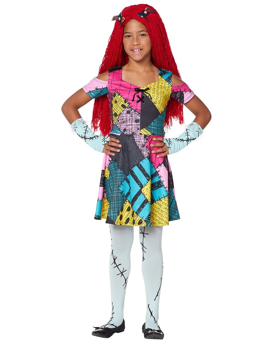 Spirit Halloween Kids Sally Dress Costume - The Nightmare Before Christmas 3 Spirit Halloween Kids Sally Dress Costume - The Nightmare Before Christmas