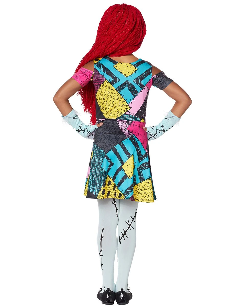 Spirit Halloween Kids Sally Dress Costume - The Nightmare Before Christmas 4 Spirit Halloween Kids Sally Dress Costume - The Nightmare Before Christmas - Image 2