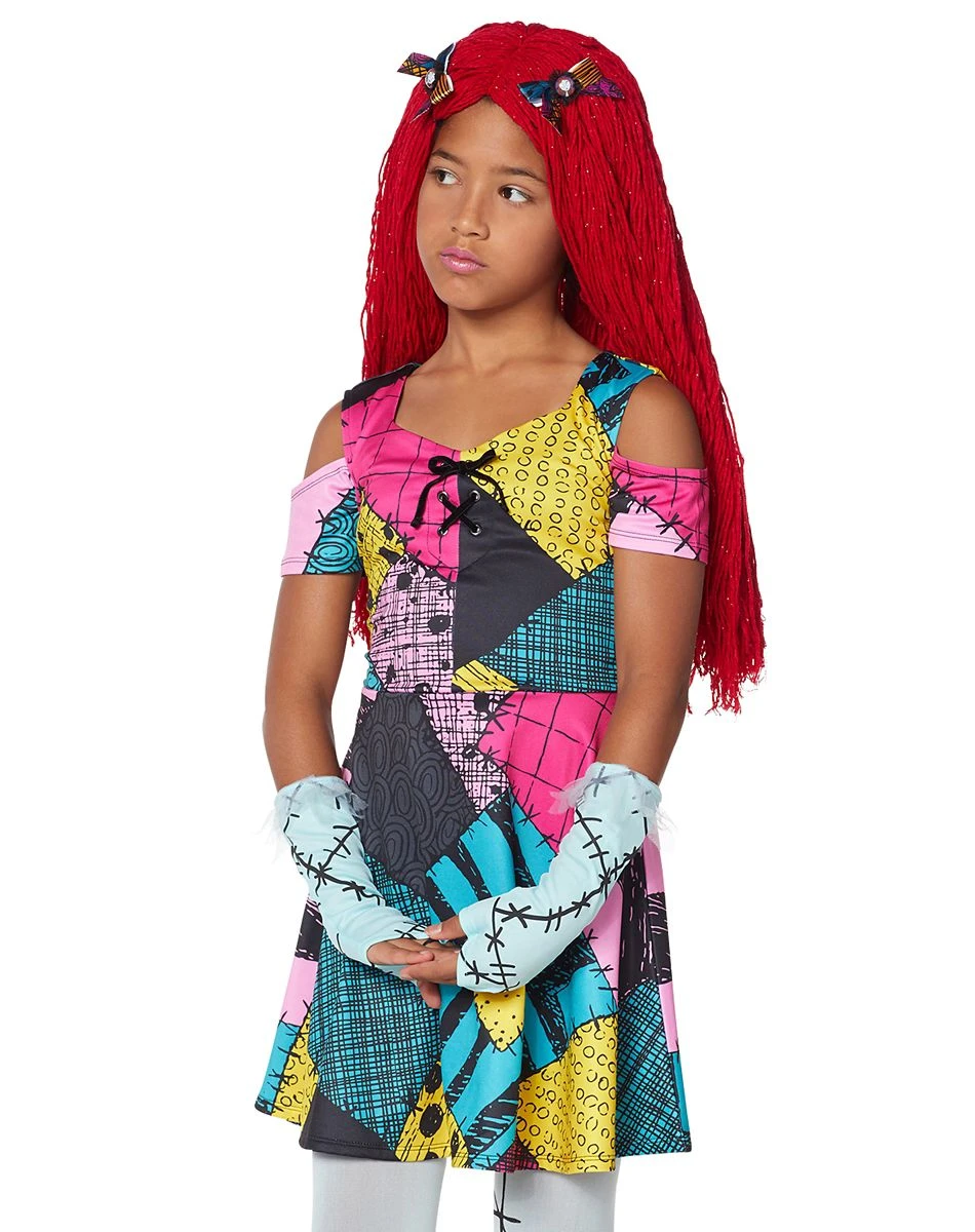 Spirit Halloween Kids Sally Dress Costume - The Nightmare Before Christmas 5 Spirit Halloween Kids Sally Dress Costume - The Nightmare Before Christmas - Image 3