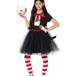 Spirit Halloween Kids Cat in the Hat Dress Costume - Dr. Seuss -HALLOWEEN COSTUMES Sales Store 01406982 b