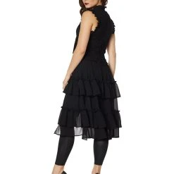 Spirit Halloween Black Ruffled Vest -HALLOWEEN COSTUMES Sales Store 01407667 b