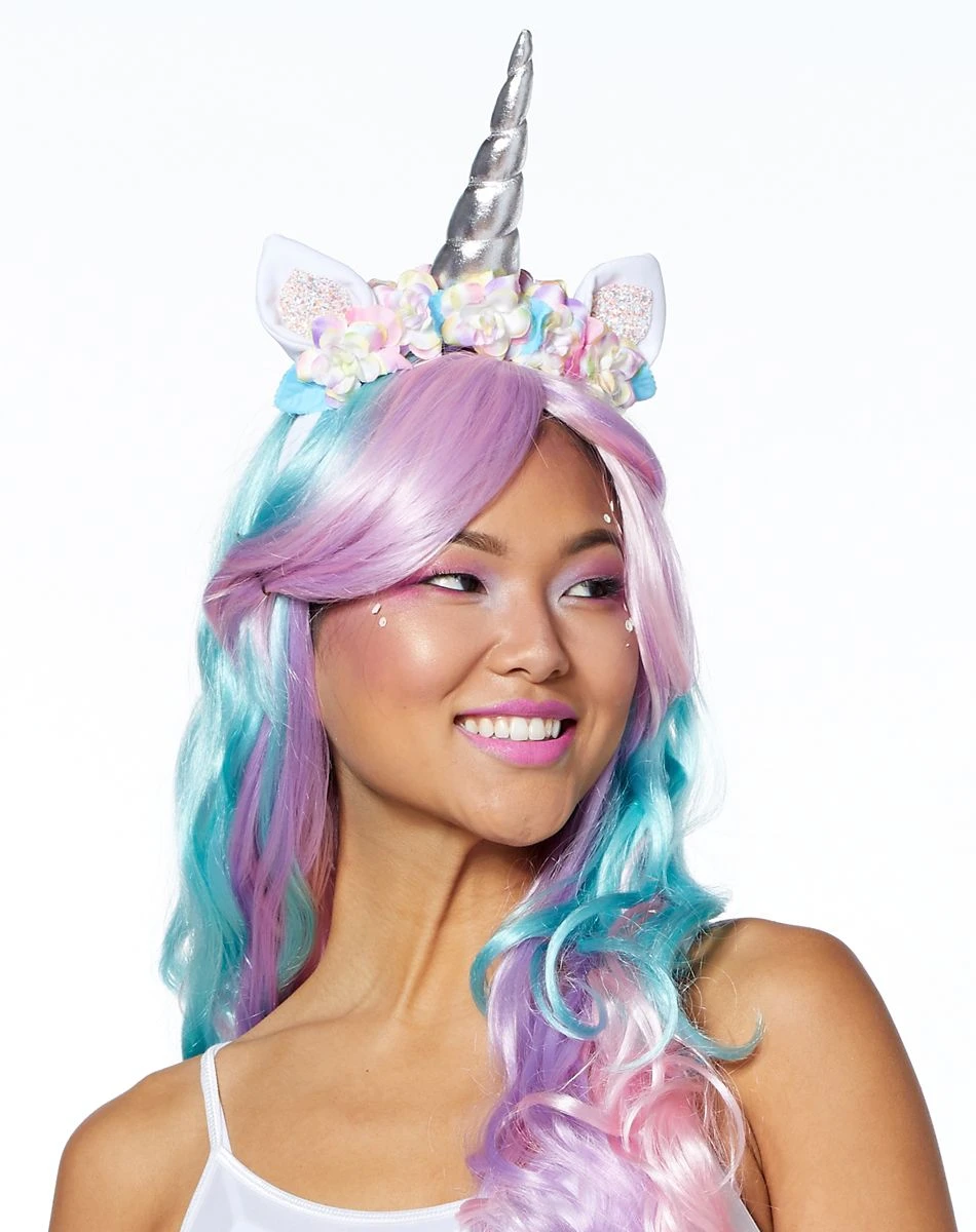 Spirit Halloween Unicorn Flower Headband 4 Spirit Halloween Unicorn Flower Headband - Image 2