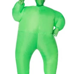 Spirit Halloween Kids Green Light Up Inflatable Super Skin Suit Costume