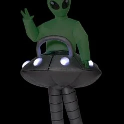 Spirit Halloween Kids Light Up Alien UFO Inflatable Costume -HALLOWEEN COSTUMES Sales Store 01416130 c