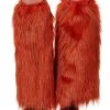 Spirit Halloween Orange Faux Fur Legwarmers 2 Spirit Halloween Orange Faux Fur Legwarmers -HALLOWEEN COSTUMES Sales Store 01416890 a
