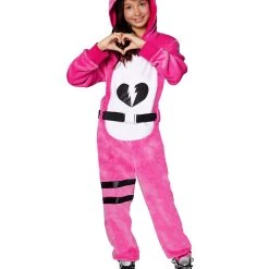 Spirit Halloween Girls Plush Cuddle Team Leader Costume - Fortnite