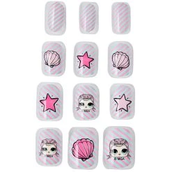 Spirit Halloween Kids Press On Nails 4 Pack - LOL Surprise Doll -HALLOWEEN COSTUMES Sales Store 01420298 c