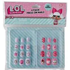 Spirit Halloween Kids Press On Nails 4 Pack - LOL Surprise Doll -HALLOWEEN COSTUMES Sales Store 01420298 e
