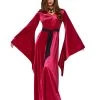 Spirit Halloween Burgundy Velvet Hooded Robe -HALLOWEEN COSTUMES Sales Store 01422393 a