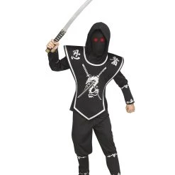 Spirit Halloween Kids Light-Up Eyes Ninja Costume