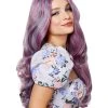 Spirit Halloween Ash Lavender Curl Wig -HALLOWEEN COSTUMES Sales Store 01423532 a