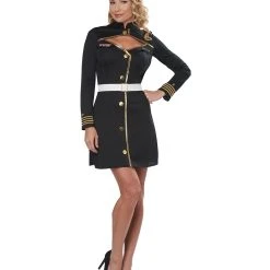 Spirit Halloween Adult Navy Captain Costume