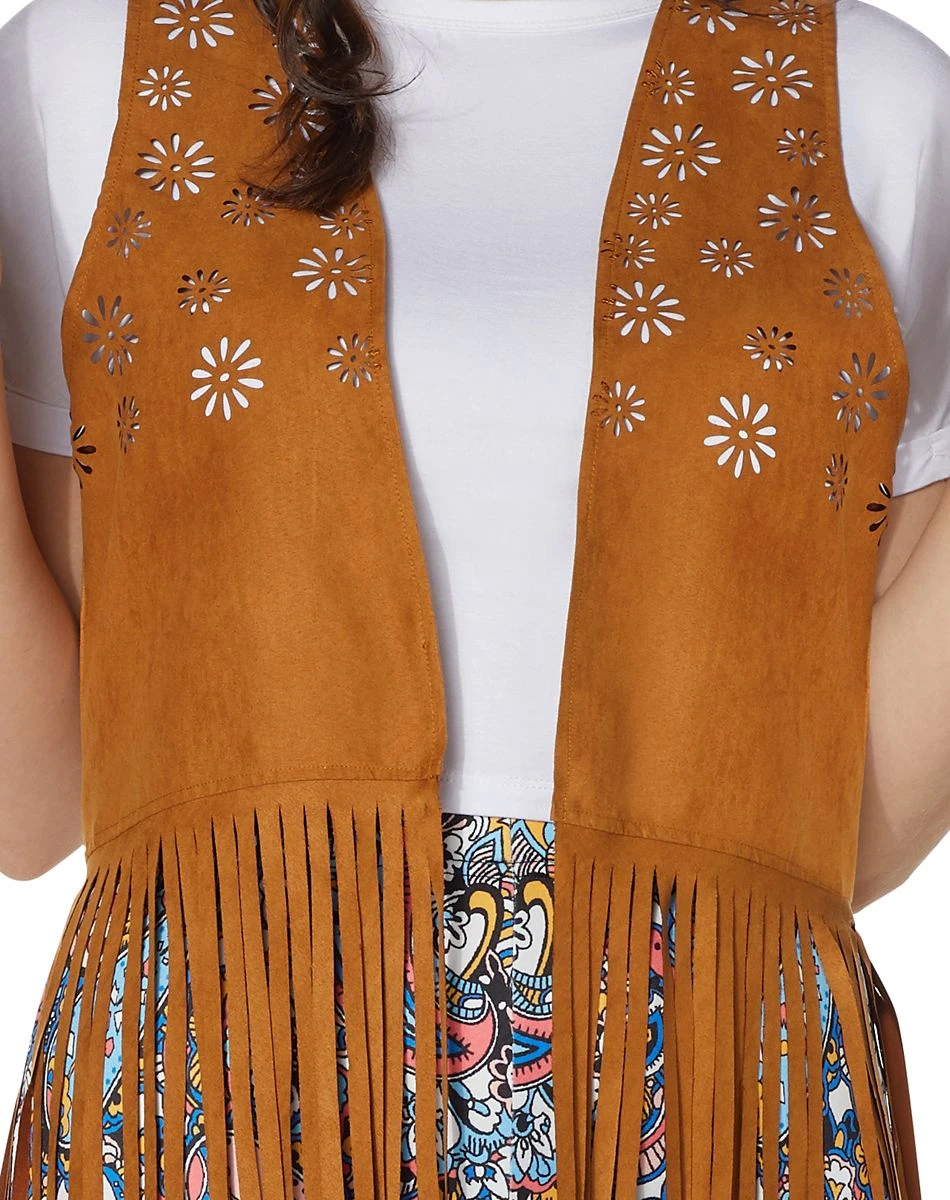 Spirit Halloween Fringed Hippie Vest 7 Spirit Halloween Fringed Hippie Vest - Image 5