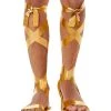 Spirit Halloween Gold Roman Sandals 1 Spirit Halloween Gold Roman Sandals -HALLOWEEN COSTUMES Sales Store 01427509 a