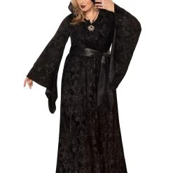 Spirit Halloween Velvet Hooded Plus Size Robe