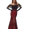 Spirit Halloween Adult La Catrina Day of the Dead Trumpet Dress Costume -HALLOWEEN COSTUMES Sales Store 01428358 a