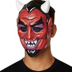 Spirit Halloween Vintage Devil Half Mask -HALLOWEEN COSTUMES Sales Store 01429323 c