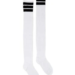 Spirit Halloween Black Striped Over The Knee Socks