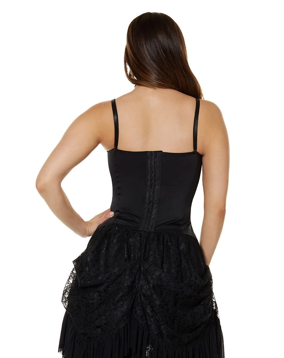 Spirit Halloween Black Beaded Lace Corset 4 Spirit Halloween Black Beaded Lace Corset - Image 2