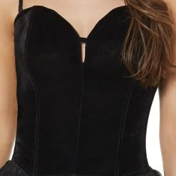 Spirit Halloween Black Velvet Corset 9 Spirit Halloween Black Velvet Corset -HALLOWEEN COSTUMES Sales Store 01431972 d