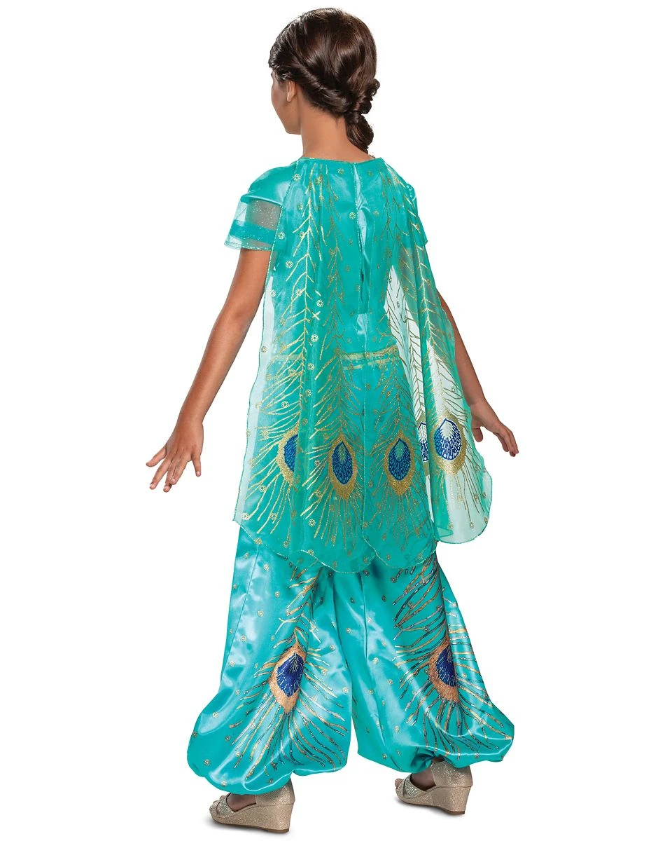 Spirit Halloween Toddler Jasmine Costume Deluxe - Aladdin Live Action 4 Spirit Halloween Toddler Jasmine Costume Deluxe - Aladdin Live Action - Image 2