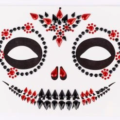 Spirit Halloween Sugar Skull Jewel Face Decal 7 Spirit Halloween Sugar Skull Jewel Face Decal -HALLOWEEN COSTUMES Sales Store 01433804 c