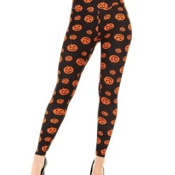Spirit Halloween Pumpkin Leggings -HALLOWEEN COSTUMES Sales Store 01434281 a