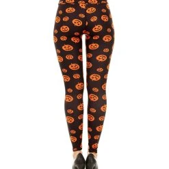 Spirit Halloween Pumpkin Leggings -HALLOWEEN COSTUMES Sales Store 01434281 c