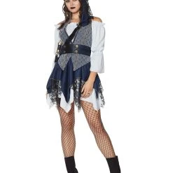 Spirit Halloween Adult Castaway Beauty Pirate Costume - The Signature Collection -HALLOWEEN COSTUMES Sales Store 01434786 c