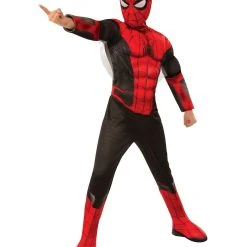 Spirit Halloween Kids Black and Red Spider-Man Deluxe Costume - Spider-Man: Far From Home -HALLOWEEN COSTUMES Sales Store 01435270 a