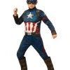 Spirit Halloween Kids Captain America Deluxe Costume - Avengers: Endgame