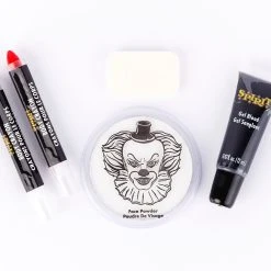 Spirit Halloween Scary Clown Makeup Kit -HALLOWEEN COSTUMES Sales Store 01435841 c