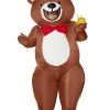 Spirit Halloween Adult Teddy Bear Inflatable Costume -HALLOWEEN COSTUMES Sales Store 01437243 a