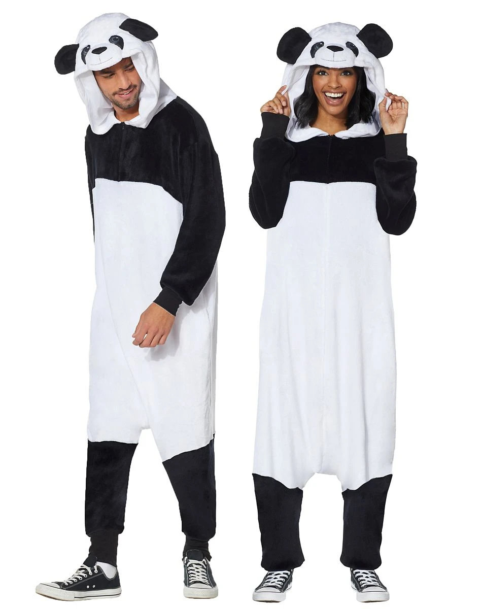 Spirit Halloween Adult Panda Union Suit 3 Spirit Halloween Adult Panda Union Suit