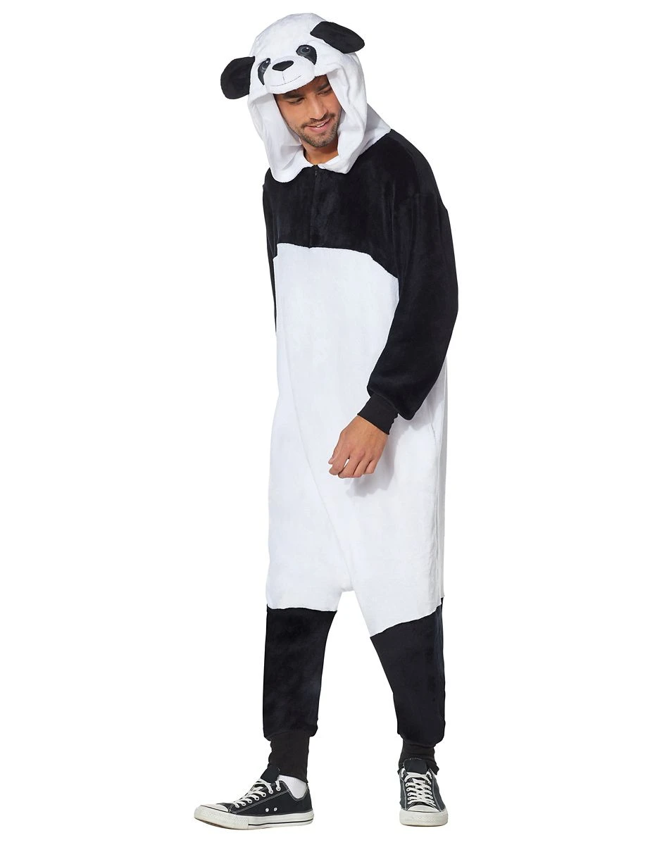 Spirit Halloween Adult Panda Union Suit 5 Spirit Halloween Adult Panda Union Suit - Image 3
