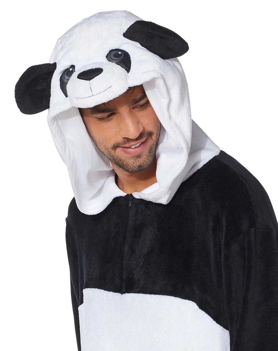 Spirit Halloween Adult Panda Union Suit 6 Spirit Halloween Adult Panda Union Suit - Image 4