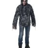 Spirit Halloween Adult Hooded Horror Shredded Shirt