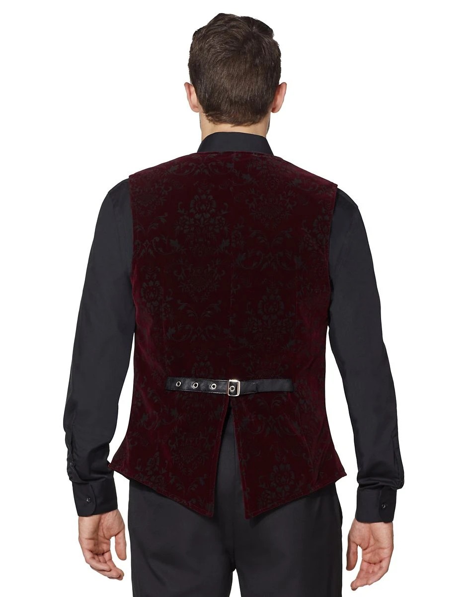 Spirit Halloween Velvet Victorian Vampire Vest 4 Spirit Halloween Velvet Victorian Vampire Vest - Image 2