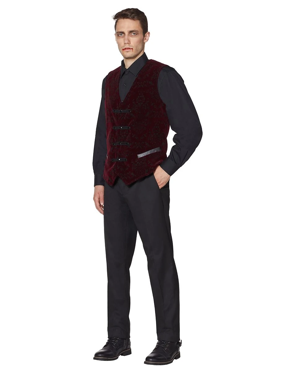 Spirit Halloween Velvet Victorian Vampire Vest 5 Spirit Halloween Velvet Victorian Vampire Vest - Image 3