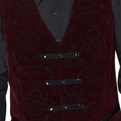 Spirit Halloween Velvet Victorian Vampire Vest 9 Spirit Halloween Velvet Victorian Vampire Vest -HALLOWEEN COSTUMES Sales Store 01437722 d