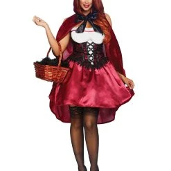 Spirit Halloween Adult Sexy Miss Red Costume