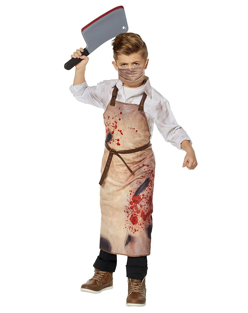 Spirit Halloween Kids Bloody Butcher Costume Kit 3 Spirit Halloween Kids Bloody Butcher Costume Kit