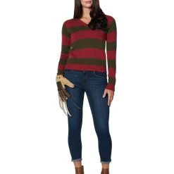 Spirit Halloween Freddy Krueger Sweater - A Nightmare on Elm Street -HALLOWEEN COSTUMES Sales Store 01442821 c