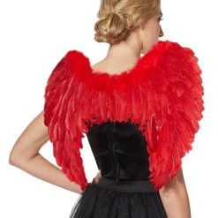 Spirit Halloween Red Feather Devil Wings