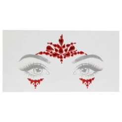 Spirit Halloween Red Devil Jewel Face Decal