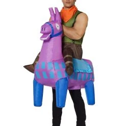 Spirit Halloween Adult Giddy Up Inflatable Costume - Fortnite