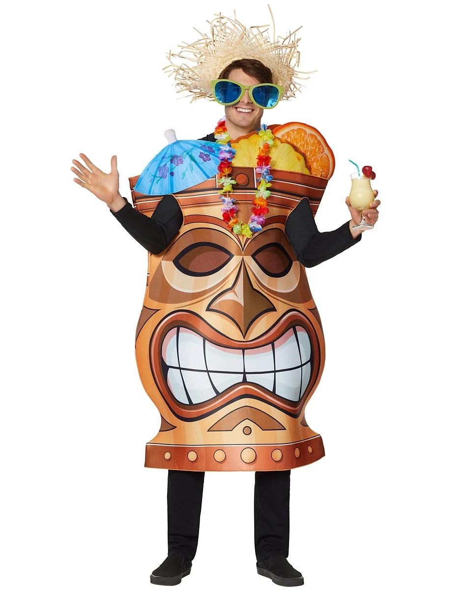 Spirit Halloween Adult Tiki Man Costume 3 Spirit Halloween Adult Tiki Man Costume