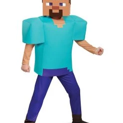 Spirit Halloween Kids Steve Costume Deluxe - Minecraft -HALLOWEEN COSTUMES Sales Store 01448075 c