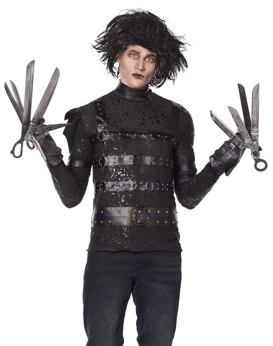 Spirit Halloween Adult Edward Scissorhands Costume 4 Spirit Halloween Adult Edward Scissorhands Costume - Image 2